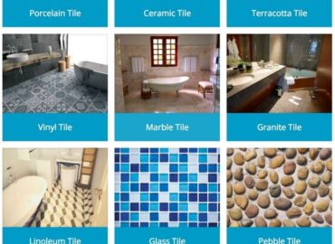 Different types of bathroom tiles